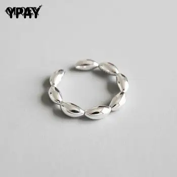 YPAY 100% Real 925 Sterling Silver Open Rings for Women Korean Simple Oval Beads Finger Ring Fine Party Jewelry Gifts YMR024
YPAY 100% Real 925 Sterling Silver Open Rings for Women Korean Simple Oval Beads Finger Ring Fine Party Jewelry Gifts YMR024