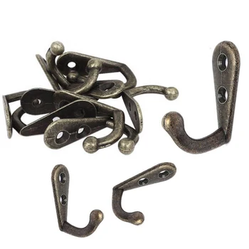 10 PCS Single Prong Hook Classical Mini Size Wall Mounted Retro Cloth Hanger For Coats Hats Towels Keys Home Save Room Organizer
10 PCS Single Prong Hook Classical Mini Size Wall Mounted Retro Cloth Hanger For Coats Hats Towels Keys Home Save Room Organizer