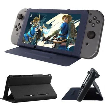 Ultra Slim Pure Color Faux Leather Play Stand soft Cover for Nintendo Switch Anti-fingerprint protective case
Ultra Slim Pure Color Faux Leather Play Stand soft Cover for Nintendo Switch Anti-fingerprint protective case