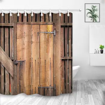 Rustic Wooden Board Barn Door Shower Curtains, Retro American Cowboy Western Country Farm House Wood Plank,Fabric Vintage Shower
Rustic Wooden Board Barn Door Shower Curtains, Retro American Cowboy Western Country Farm House Wood Plank,Fabric Vintage Shower