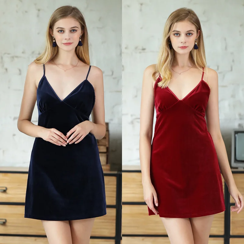 Spring Condole Belt Nightgown Sexy Women's Sleepwear Adjustable Strap Backless Mini Gowns Nightwera Sexy Nightdress Homewear
Spring Condole Belt Nightgown Sexy Women's Sleepwear Adjustable Strap Backless Mini Gowns Nightwera Sexy Nightdress Homewear