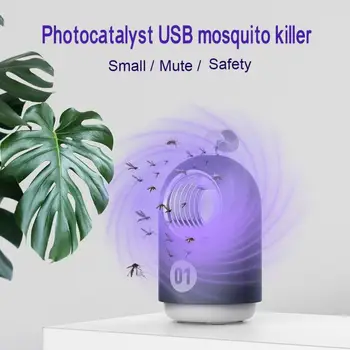 

USB Photocatalyst Mosquito Control Lamp Household Inhalation Anti Mosquito Fly Trap Insect Killer Indoor Zapper Repellent Light