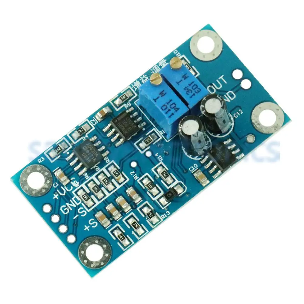 DC 12v AD620 микровольт мВ усилитель напряжения сигнала контрольно измерительная
