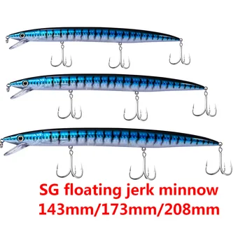 Hunthouse fishing jerkbait lure minnow jerkbait sea lure long casting minnow floating pesca fishing tackle seabass
Hunthouse fishing jerkbait lure minnow jerkbait sea lure long casting minnow floating pesca fishing tackle seabass