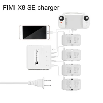 6-IN-1 Multi Charger for Fimi X8 SE Drone Battery Charging Hub Intelligent Smart Battery Charger with USB Port for Controller 
6-IN-1 Multi Charger for Fimi X8 SE Drone Battery Charging Hub Intelligent Smart Battery Charger with USB Port for Controller