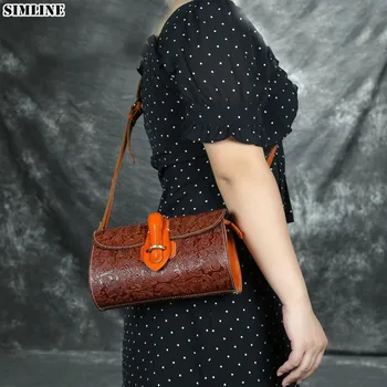 2020 Genuine Leather Messenger Bag For Women Vintage Casual Handmade Cowhide Small Shoulder Crossbody Bags Handbag Ladies Female 
2020 Genuine Leather Messenger Bag For Women Vintage Casual Handmade Cowhide Small Shoulder Crossbody Bags Handbag Ladies Female