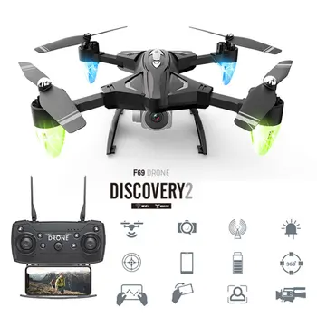 F69 FPV Mini With Camera HD High Mode Remote Control WIFI Portable Folding Holdable One Key Return Wide Angle Quadcopter Drone
F69 FPV Mini With Camera HD High Mode Remote Control WIFI Portable Folding Holdable One Key Return Wide Angle Quadcopter Drone