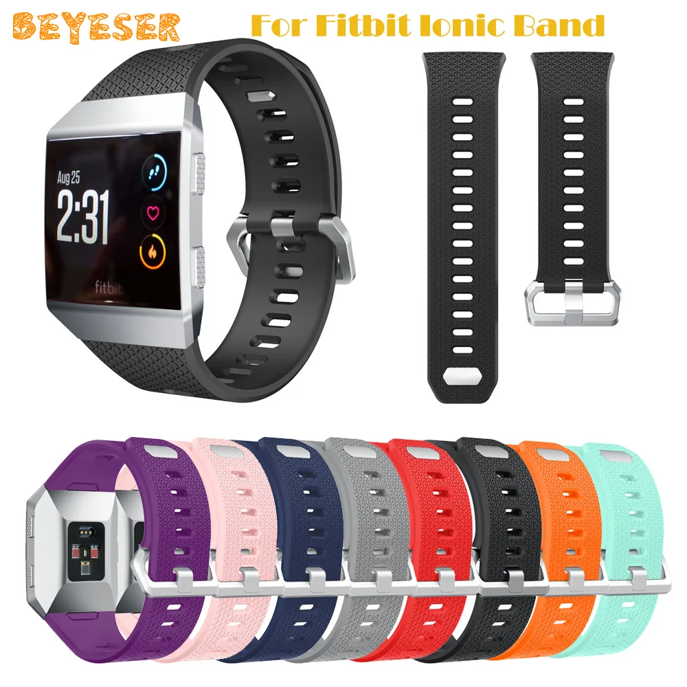 

Fashion Leisure Silicone Wrist Strap For Fitbit Ionic Smart Watch Replacement Wristband Adjustable Belt Bracelet Accessories