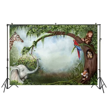 Fun Jungle Animals Photography Backdrops Photo Background Baby Neborn Birthday Banner Dessert Table Decoration Wall SM-1113
Fun Jungle Animals Photography Backdrops Photo Background Baby Neborn Birthday Banner Dessert Table Decoration Wall SM-1113