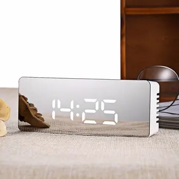 LED Mirror Alarm Clock Digital Snooze Table Clock Time Temperature Display Wake Up Light Multi-function Home Decoration Clocks
LED Mirror Alarm Clock Digital Snooze Table Clock Time Temperature Display Wake Up Light Multi-function Home Decoration Clocks