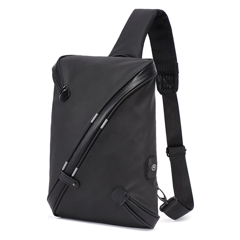 Men Chest Bag Waterproof Anti Theft Reflective Usb Charging Shoulder Messenger Bags Handbag Sling Flap Male Pure Black
Men Chest Bag Waterproof Anti Theft Reflective Usb Charging Shoulder Messenger Bags Handbag Sling Flap Male Pure Black
