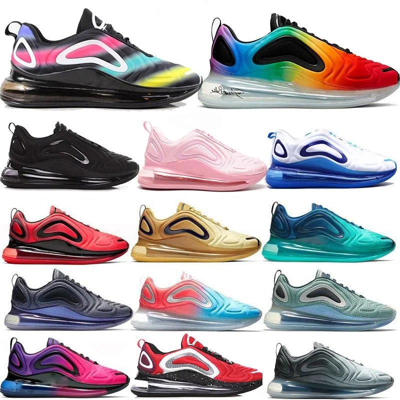 

Original 720 Running Shoes pixel black blue undercover red be true iridescent mesh Sunrise pink sea Women Men Sneakers trainers