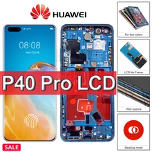 Huawei – écran tactile LCD P40 Pro 100% Original pour réparation d'écran P40pro ELS-NX9,N04,AN00,TN00 avec empreinte digitale=