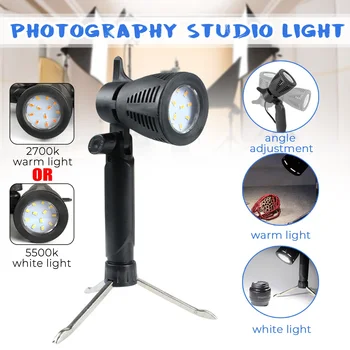 White Warm Light 6W LED Photography Photo Studio Light Lamp Camera Softbox Tripod Stand Bulb For Light Tent 5500K/2700K
White Warm Light 6W LED Photography Photo Studio Light Lamp Camera Softbox Tripod Stand Bulb For Light Tent 5500K/2700K