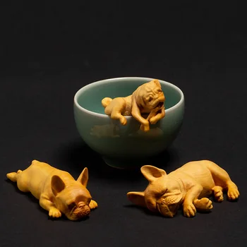 XS249- Hand Carved Boxwood Carving Figurine Lovely Dog Statue Home Decor -French Bulldog Feng Shui Sculpture
XS249- Hand Carved Boxwood Carving Figurine Lovely Dog Statue Home Decor -French Bulldog Feng Shui Sculpture