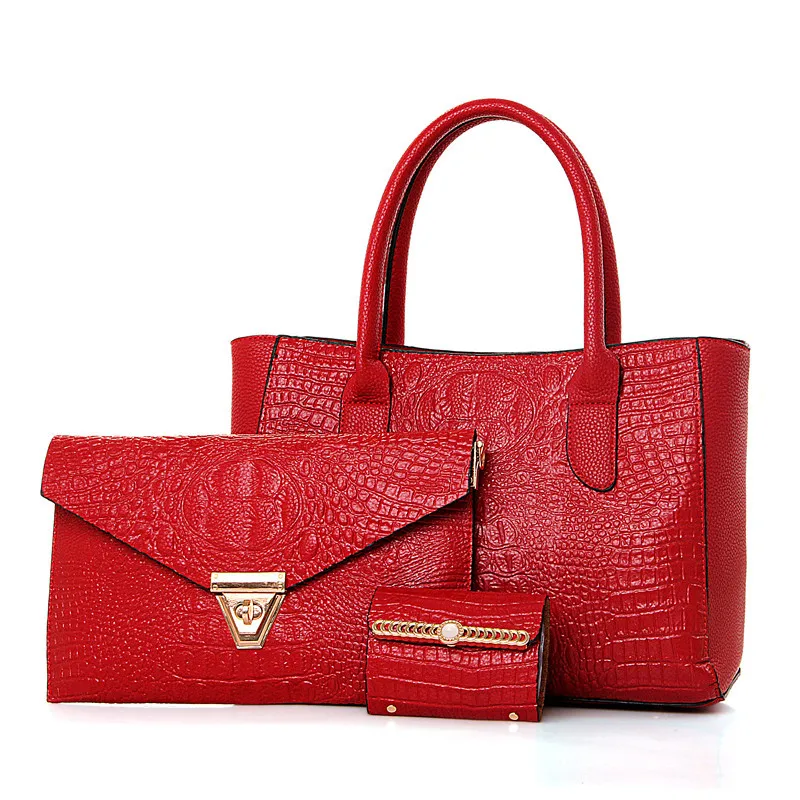 Crocodile Pattern WOMEN'S Bag Handbag 2018 Europe And America New Style Different Size Bags Fashion Three-piece Set One-Shoulder
Crocodile Pattern WOMEN'S Bag Handbag 2018 Europe And America New Style Different Size Bags Fashion Three-piece Set One-Shoulder