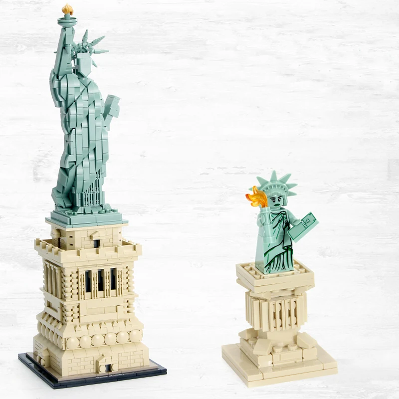 

Statue Of Liberty 17011 lEGOED 21042 Creator City Architecture Building Blocks Bricks Educational Toys Diy Children Gifts