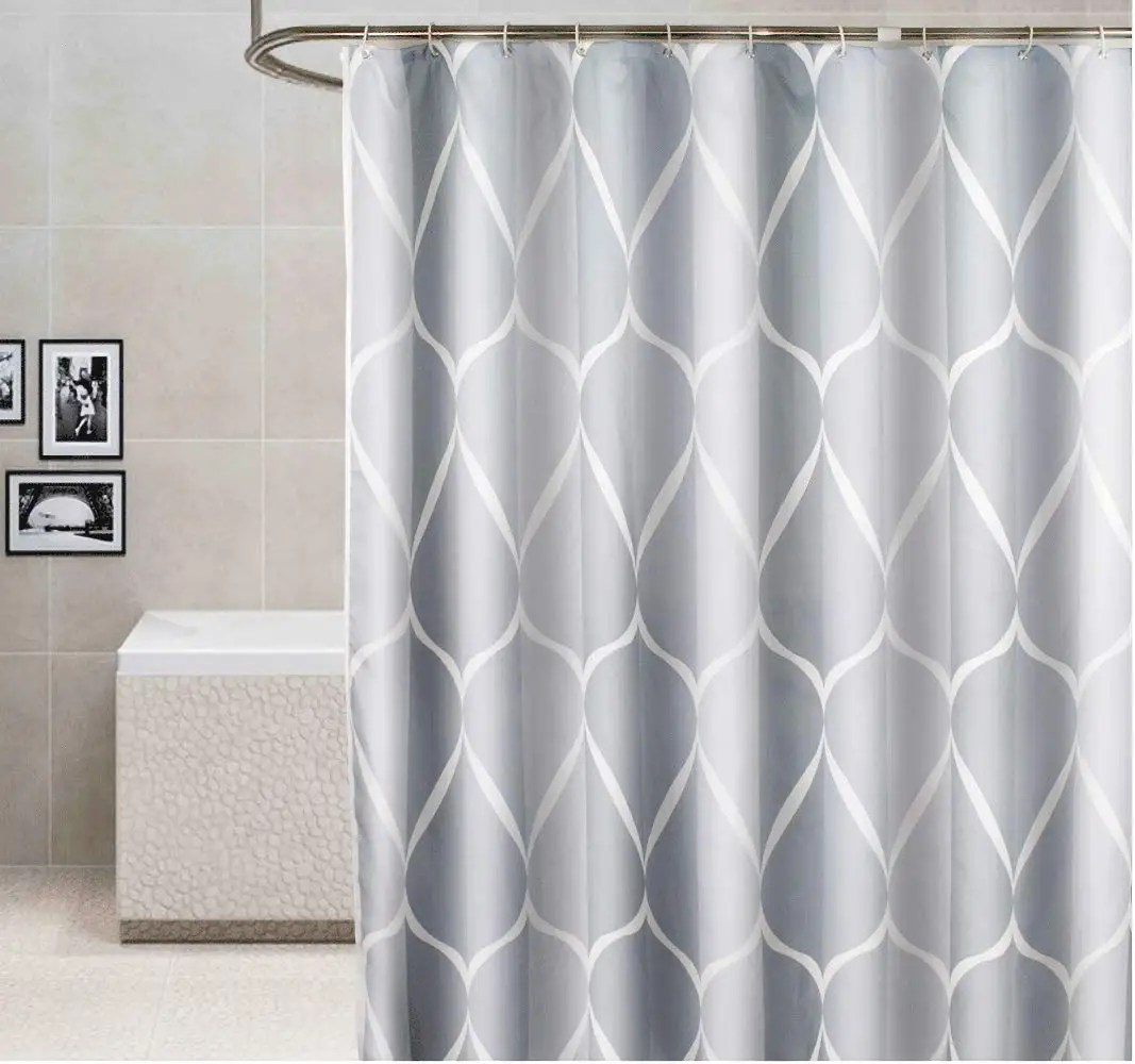 Modern Stall Size Shower Curtain Polyester Waterproof Bath Curtian Fabric Elegant Drape with Hooks for Any Decor, Ombre Grey
Modern Stall Size Shower Curtain Polyester Waterproof Bath Curtian Fabric Elegant Drape with Hooks for Any Decor, Ombre Grey