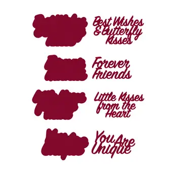 Metal Cutting Dies 4Pcs Phrases About Love&Blessings Die Cuts For Card Making DIY Scrapbooking New 2019 Embossed Crafts Cards
Metal Cutting Dies 4Pcs Phrases About Love&Blessings Die Cuts For Card Making DIY Scrapbooking New 2019 Embossed Crafts Cards