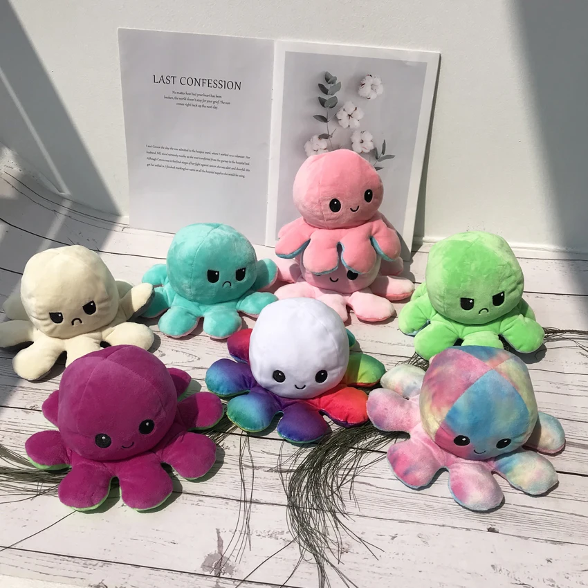 Reversible Plush Toy Color Octopus plush doll Filled Plush Flip Toy To Show Different Moods Octopus color Plush Toy Doll
Reversible Plush Toy Color Octopus plush doll Filled Plush Flip Toy To Show Different Moods Octopus color Plush Toy Doll