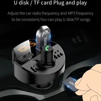 Vehemo Bluetooth 5.0 Car FM Transmitter FM Adapter Handsfree MP3 Player for Audio FM Transmitter Bluetooth Smart U Disk
Vehemo Bluetooth 5.0 Car FM Transmitter FM Adapter Handsfree MP3 Player for Audio FM Transmitter Bluetooth Smart U Disk