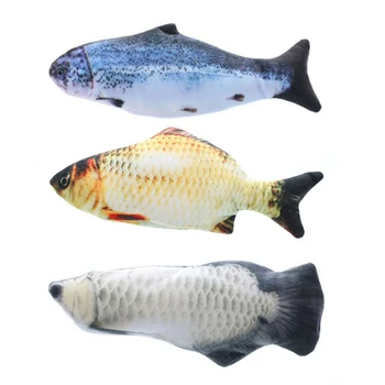 Cat Wagging Fish Realistic Plush Simulation Electric Doll Fish Plush Toy Interactive Gifts Fish Catnip Toys Stuffed Pillow
Cat Wagging Fish Realistic Plush Simulation Electric Doll Fish Plush Toy Interactive Gifts Fish Catnip Toys Stuffed Pillow