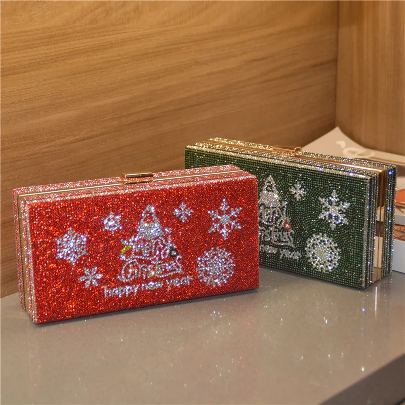 2021 Shoulder Bag Female Christmas Tree Rhinestone Small Square Bag Dinner Bag Diamond Evening Party Bag
2021 Shoulder Bag Female Christmas Tree Rhinestone Small Square Bag Dinner Bag Diamond Evening Party Bag