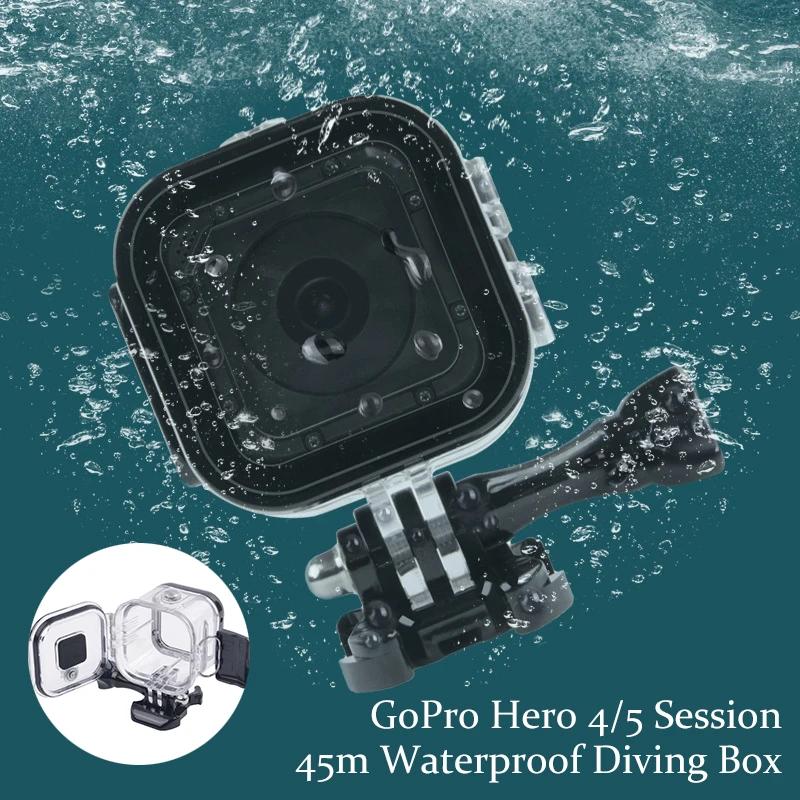 45m Underwater Waterproof Diving Housing Protective Case Cover for GoPro Hero 5/4 Session for GoPro Session Accessories
45m Underwater Waterproof Diving Housing Protective Case Cover for GoPro Hero 5/4 Session for GoPro Session Accessories