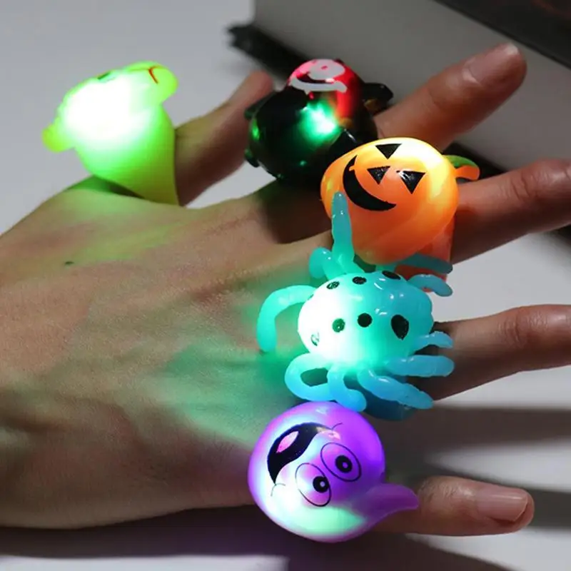 LED Flashing Glow In Dark Finger Rings Halloween Pumpkin Bat Ring Christmas Party Favor Fun Toy Luminous Light-up Rings
LED Flashing Glow In Dark Finger Rings Halloween Pumpkin Bat Ring Christmas Party Favor Fun Toy Luminous Light-up Rings