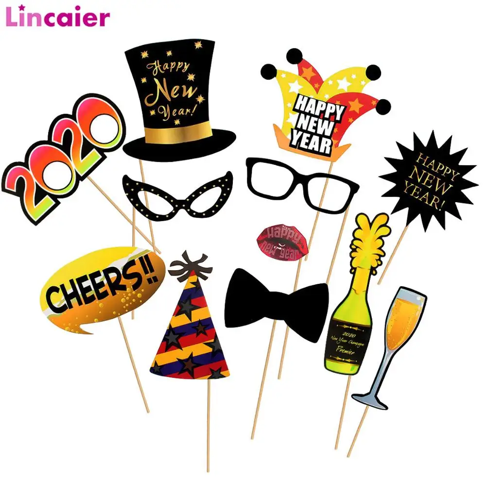 2020 Happy New Year Photo Booth Props Eve Party Decor 2019 Christmas PhotoBooth Props Hats Glasses Decorations Supplies
2020 Happy New Year Photo Booth Props Eve Party Decor 2019 Christmas PhotoBooth Props Hats Glasses Decorations Supplies