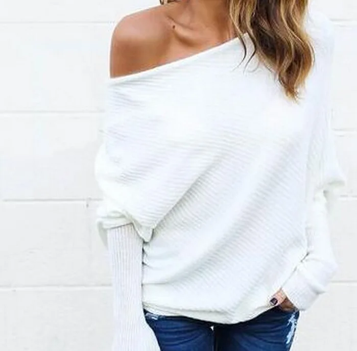 New Sexy off-the-Shoulder Batwing Sleeve Thread T-shirt Top Women's Clothing
New Sexy off-the-Shoulder Batwing Sleeve Thread T-shirt Top Women's Clothing