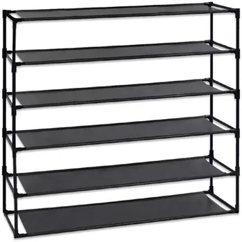 Simple Assembly Shoe Rack Detachable Non-Woven Waterproof Fabric Shoe Organizer Tower Space Saver Stackable Storage Shelf Black
Simple Assembly Shoe Rack Detachable Non-Woven Waterproof Fabric Shoe Organizer Tower Space Saver Stackable Storage Shelf Black
