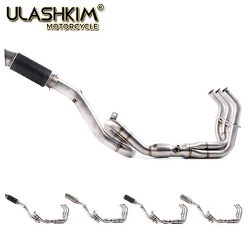 Motorcycle Carbon Fiber Exhaust Muffler Full System Slip On Middle Pipe For Yamaha MT-09 FZ-09 MT09 TRACER FZ09 2014-2018
Motorcycle Carbon Fiber Exhaust Muffler Full System Slip On Middle Pipe For Yamaha MT-09 FZ-09 MT09 TRACER FZ09 2014-2018