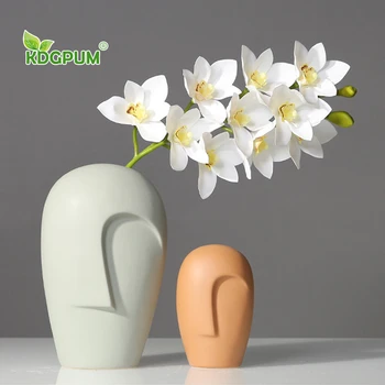 Modern Handmade Ceramic Statue Vase Nordic Minimalist Style Face Flower Pot Countertop Home Decoration Ornaments
Modern Handmade Ceramic Statue Vase Nordic Minimalist Style Face Flower Pot Countertop Home Decoration Ornaments