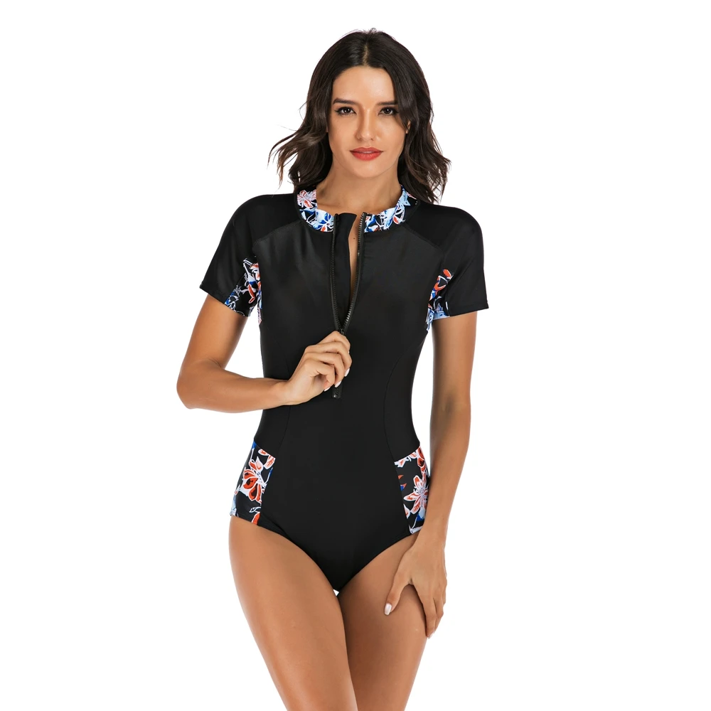 2019 New Rashguard Short Sleeve Swimsuit One Piece Surfing Swimwear Women Zipper Bodysuit Sport Swim Suit Plus Size Monokini XXL
2019 New Rashguard Short Sleeve Swimsuit One Piece Surfing Swimwear Women Zipper Bodysuit Sport Swim Suit Plus Size Monokini XXL