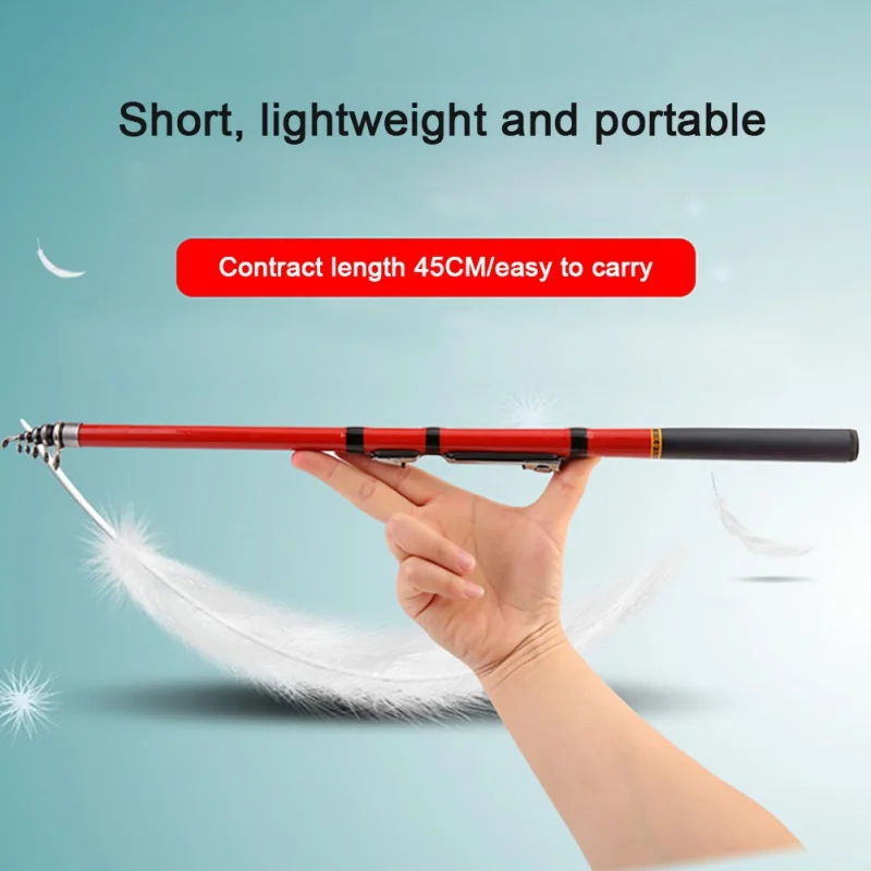 1.5m/2.1m/ 3m Portable Telescopic Fishing Rod Carp Fishing Rod Feeder Hard FRP Carbon Fiber Fishing Pole New Fishing Accessories
1.5m/2.1m/ 3m Portable Telescopic Fishing Rod Carp Fishing Rod Feeder Hard FRP Carbon Fiber Fishing Pole New Fishing Accessories