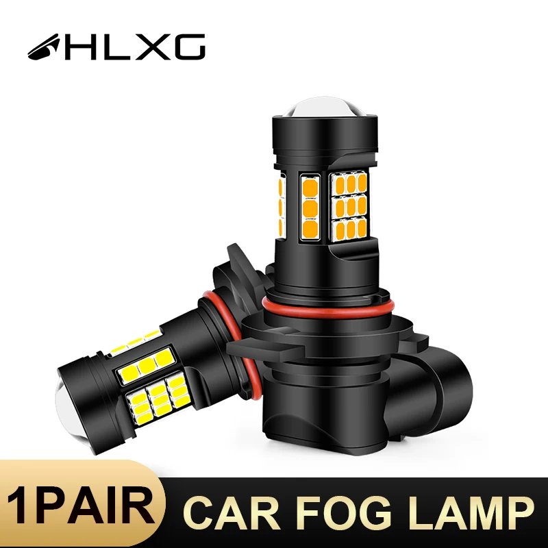 hlxg Fog Lights H8 H11 9005 HB3 9006 HB4 LED Car Light Bulb Foglamps Auto Leds Lamp DRL Driving Yellow White 12v | Автомобили и