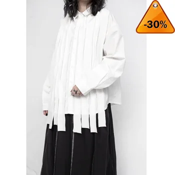 Black Ribbon Women Split Big Size Blouse New Lapel Long Sleeve Loose Fit Shirt Fashion Tide Spring Autumn 2020 
Black Ribbon Women Split Big Size Blouse New Lapel Long Sleeve Loose Fit Shirt Fashion Tide Spring Autumn 2020