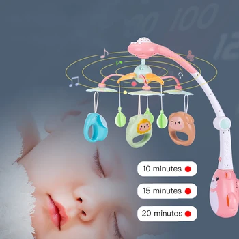 Baby Rattle Baby Crib Mobile with Remote Control Music Box Night Light Rotate Newborn Appease Sleeping Toys
Baby Rattle Baby Crib Mobile with Remote Control Music Box Night Light Rotate Newborn Appease Sleeping Toys
