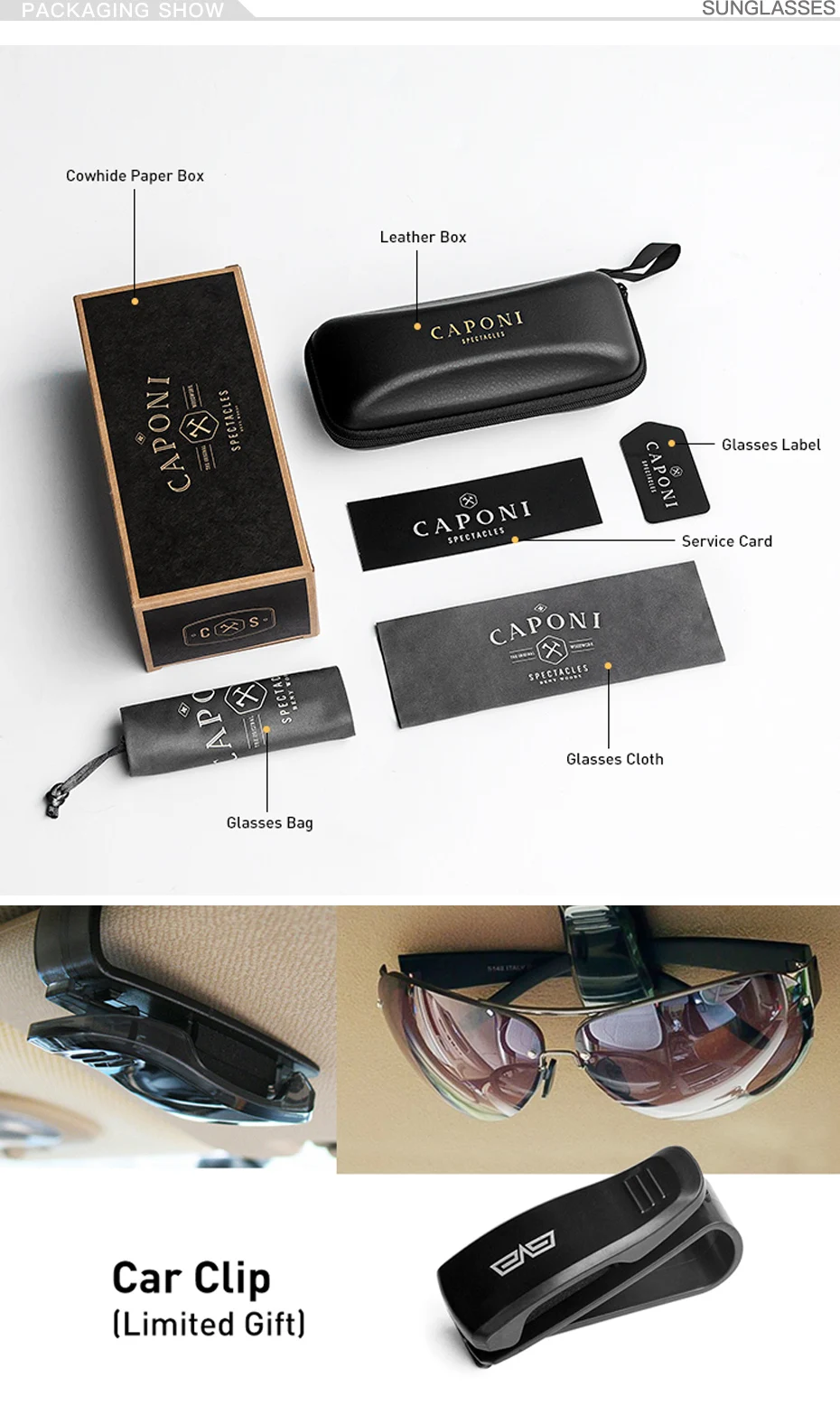CAPONI Driving Photochromic High Quality Sunglasses Polarized Classic Brand Sun Glasses for Men oculos de sol masculino CP8722 CAPONI Driving Photochromic High Quality Sunglasses Polarized Classic Brand Sun Glasses for Men oculos de sol masculino CP8722
