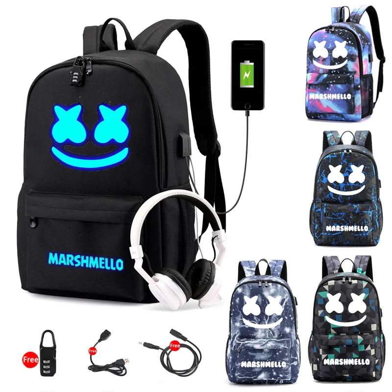 Canvas Luminous Waterproof DJ Marsh Anti-theft Laptop mello Backpack for Teenager Boys Girls Student School Backpack Men
Canvas Luminous Waterproof DJ Marsh Anti-theft Laptop mello Backpack for Teenager Boys Girls Student School Backpack Men