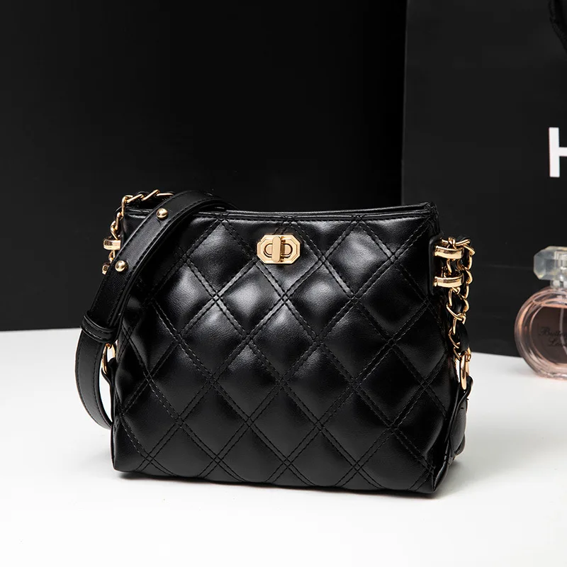 Amoy Printed Leather Goods Classic Rhombus Chain Bag New Style Korean-style WOMEN'S Shoulder Bag Shoulder Bag Versatile Trend Sm
Amoy Printed Leather Goods Classic Rhombus Chain Bag New Style Korean-style WOMEN'S Shoulder Bag Shoulder Bag Versatile Trend Sm