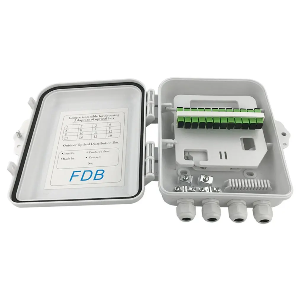 12-core Fiber Distribution Box Fiber Optic Cable Distribution Box Fiber Box Outdoor Waterproof Wall-mounted Fiber Box
12-core Fiber Distribution Box Fiber Optic Cable Distribution Box Fiber Box Outdoor Waterproof Wall-mounted Fiber Box