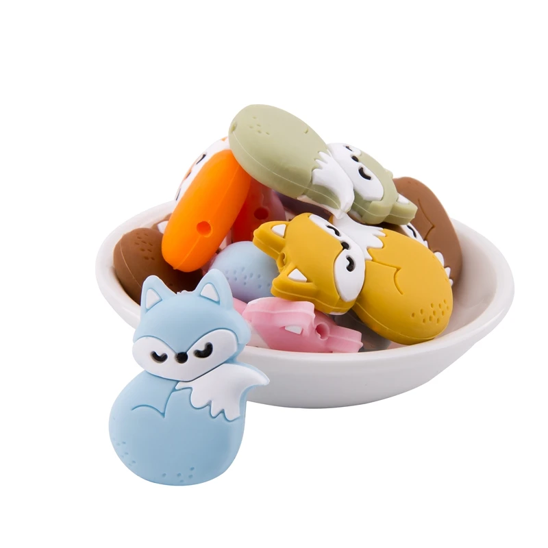 1PC Silicone Beads Teething Bpa Free Cartoon Fox Beads Animals Teethers DIY Pacifier Clip For Children Newborn Baby Teether
1PC Silicone Beads Teething Bpa Free Cartoon Fox Beads Animals Teethers DIY Pacifier Clip For Children Newborn Baby Teether