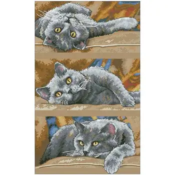 Triple Fat Cat patterns Counted Cross Stitch 11CT 14CT DIY Chinese Cross Stitch Kits Embroidery Needlework Sets home decor
Triple Fat Cat patterns Counted Cross Stitch 11CT 14CT DIY Chinese Cross Stitch Kits Embroidery Needlework Sets home decor