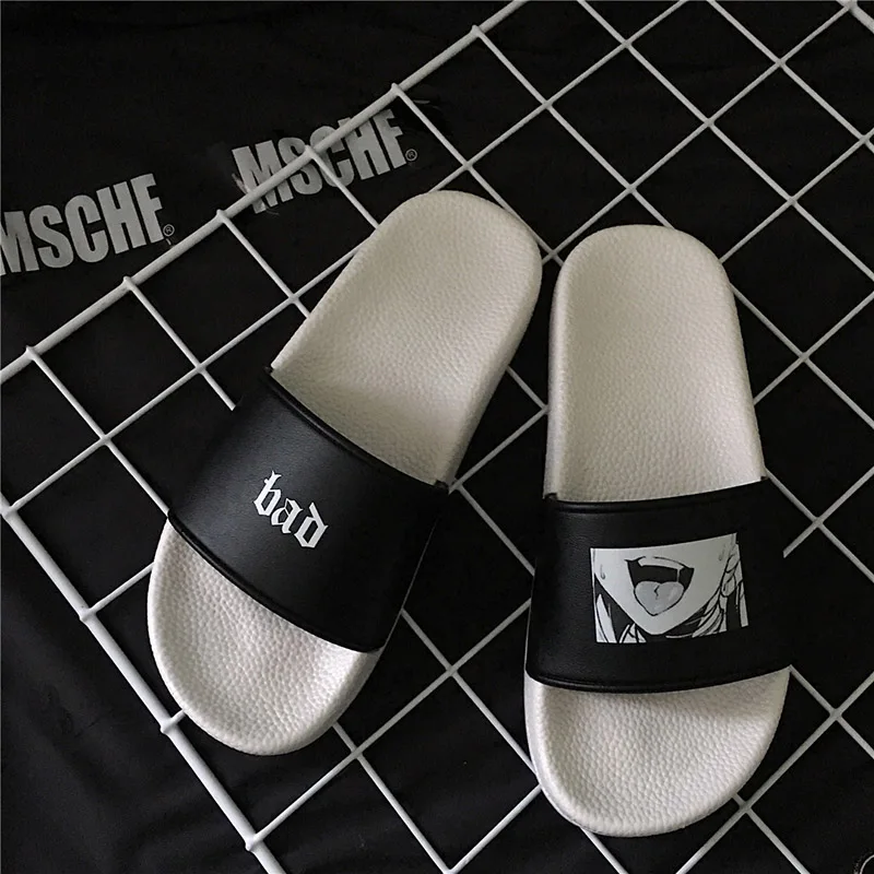 Sexy Pattern Print Shoes For Women Girls Innerdoor Summer Autumn Black-White Ins Fashion Harajuku Funny Style Flat Slippers
Sexy Pattern Print Shoes For Women Girls Innerdoor Summer Autumn Black-White Ins Fashion Harajuku Funny Style Flat Slippers