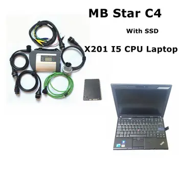 MB STAR C4 SD CONNECT COMPACT 4 Diagnostic tool with SD C4 Software HDD/SSD V2020.09 Latest software Multi-languages X201 laptop
MB STAR C4 SD CONNECT COMPACT 4 Diagnostic tool with SD C4 Software HDD/SSD V2020.09 Latest software Multi-languages X201 laptop