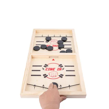 New Pine Wood Family Table Hockey Game Catapult Chess Fast Sling Puck Board Game Ice Hockey Game Parent-child Interactive Toy 
New Pine Wood Family Table Hockey Game Catapult Chess Fast Sling Puck Board Game Ice Hockey Game Parent-child Interactive Toy