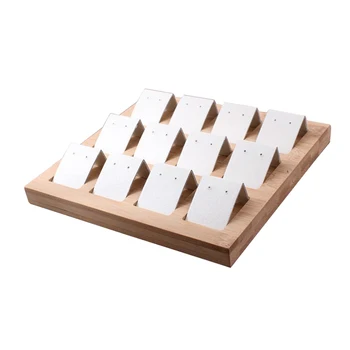 12 Pair Earring Cards, Velvet/Leatherette Bamboo Earrings Display Card Holder for Jewelry Accessory Display, 3 Colors
12 Pair Earring Cards, Velvet/Leatherette Bamboo Earrings Display Card Holder for Jewelry Accessory Display, 3 Colors