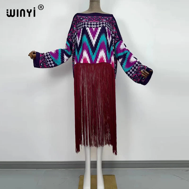 Tassel Dress WINYI Floral Print Patchwok Batwing Sleeve Long Maxi Dresses For Women Sexy V Neck Casual Loose Fringe Dress
Tassel Dress WINYI Floral Print Patchwok Batwing Sleeve Long Maxi Dresses For Women Sexy V Neck Casual Loose Fringe Dress